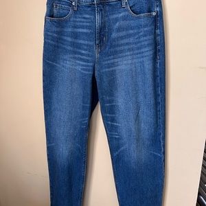 Extra high rise boyfriend jeans